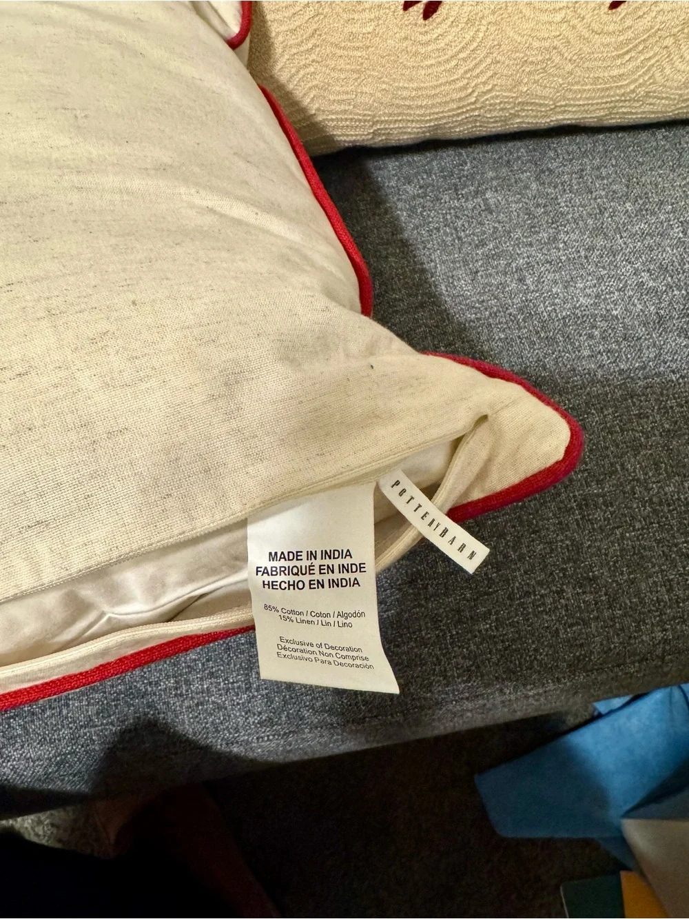 Pottery Barn Holiday Decorative Pillows x 4